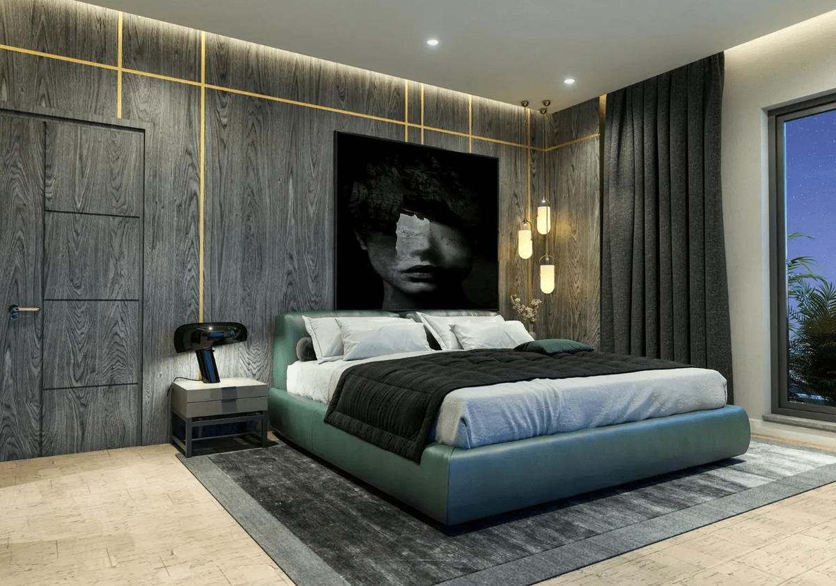 Designer bedroom
